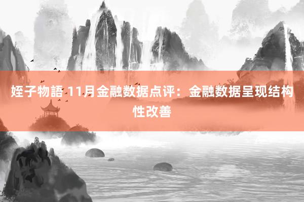 姪子物語 11月金融数据点评：金融数据呈现结构性改善